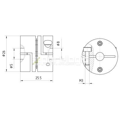 Муфта соединительная BDY-2625.5-5-8 фото