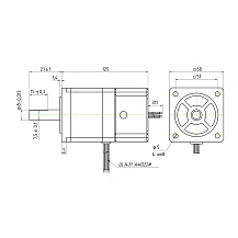 Двигатель шаговый с электрическим тормозом 60CM30X-BZ 10 511 руб. Двигатель шаговый с электрическим тормозом 60CM30X-BZ
