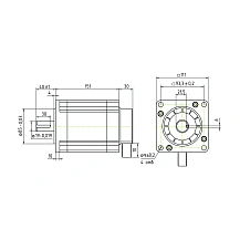 Двигатель шаговый трехфазный 3PL110H151-D19 12 488 руб. Двигатель шаговый трехфазный 3PL110H151-D19