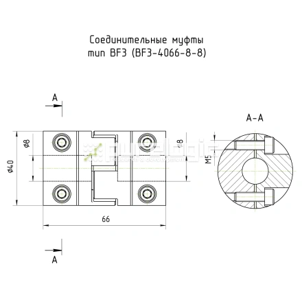 Муфта соединительная BF3-4066-8-8 фото