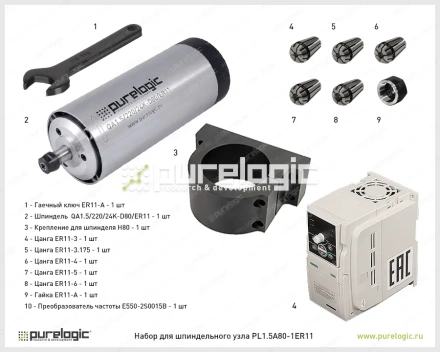 Набор для шпиндельного узла PL1.5A80-1ER11 47 762 Набор для шпиндельного узла PL1.5A80-1ER11 фото