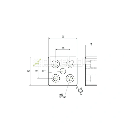 Пластина 9090EGJ-M12 фото
