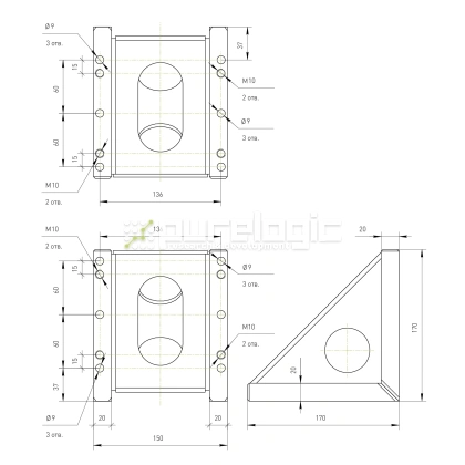 Кронштейн RY-PLLM-91-01 10 500 Кронштейн RY-PLLM-91-01 фото