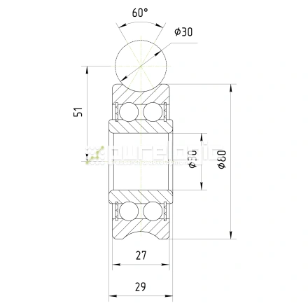 Опорный ролик LFR5207-30NPP фото