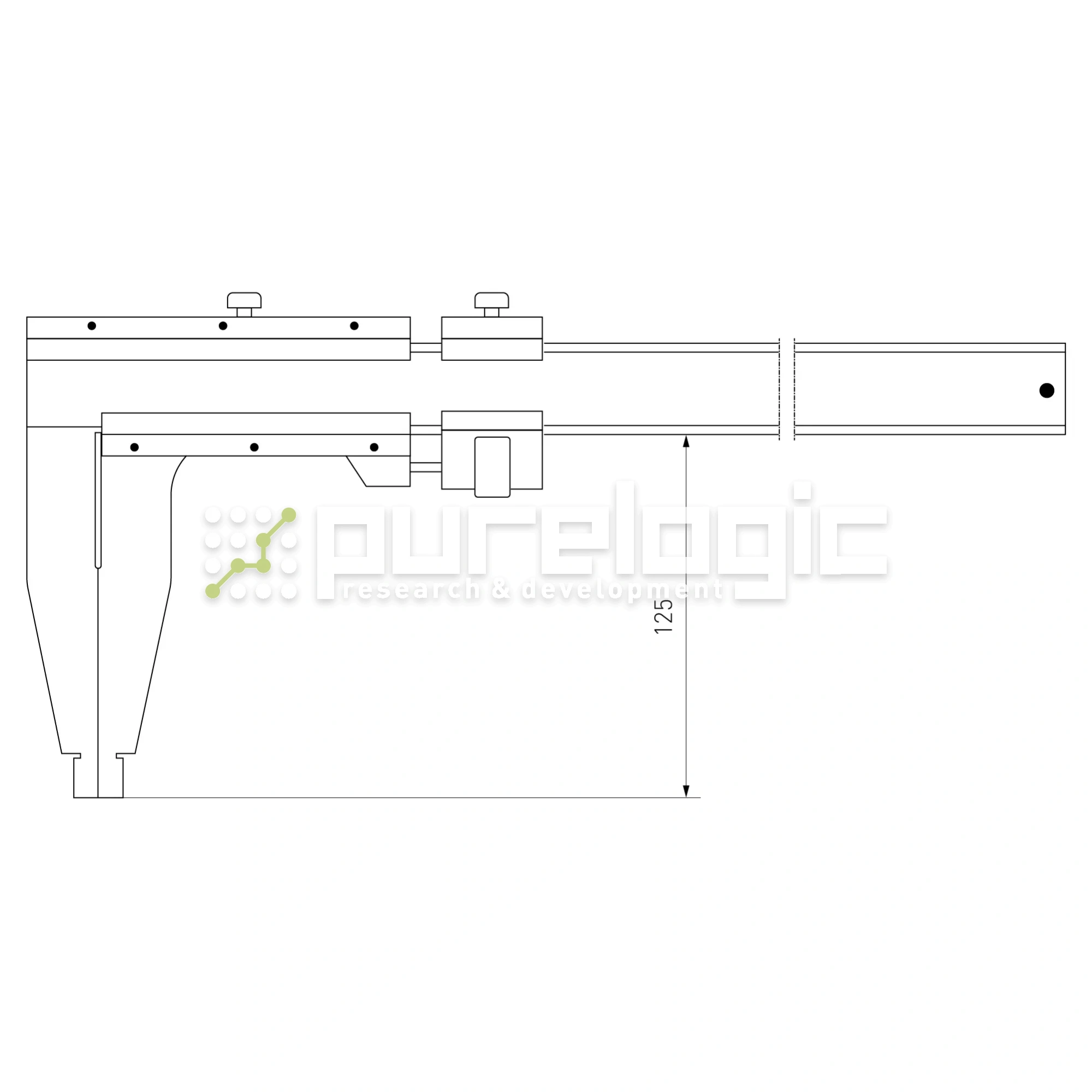 Штангенциркуль IIIVC-1000-5 14 578 Штангенциркуль IIIVC-1000-5 фото