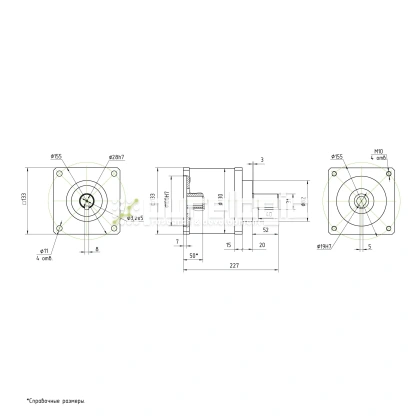Редуктор планетарный 130PX16K-19K фото