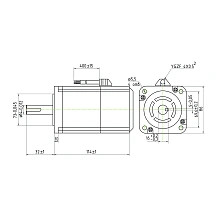 Двигатель шаговый с электрическим тормозом 86CM45-BZ 16 646 руб. Двигатель шаговый с электрическим тормозом 86CM45-BZ