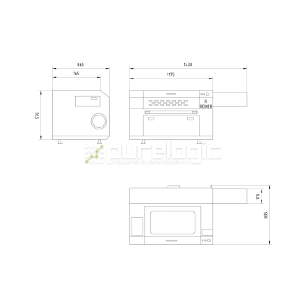 Лазерный станок REINER LP960-80W фото