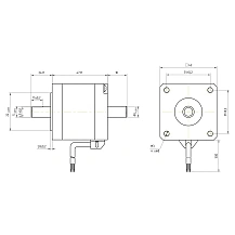 Двигатель шаговый биполярный 42CM06-SZ 2 528 руб. Двигатель шаговый биполярный 42CM06-SZ