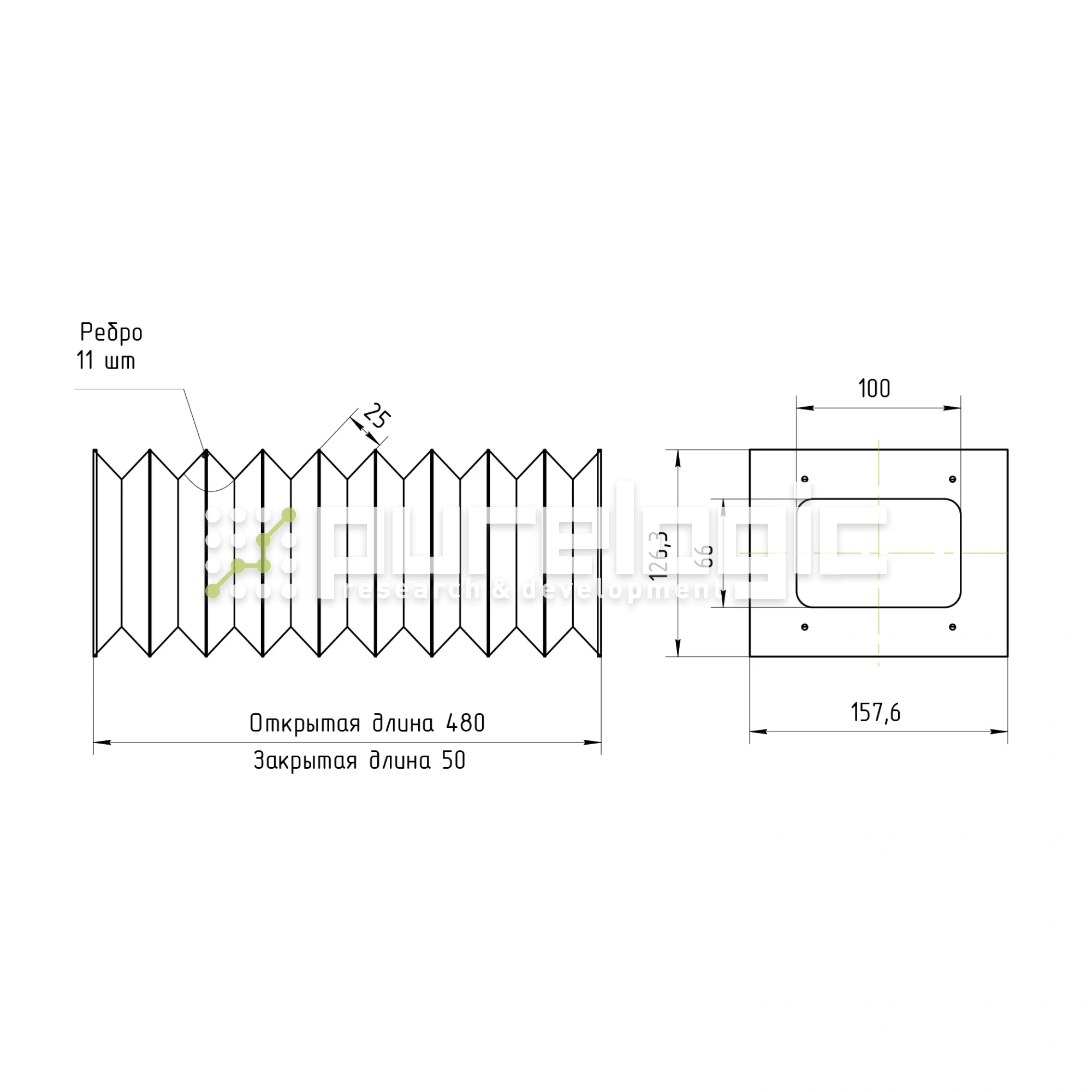 Гофрозащита DCV-T31-400 3 062 Гофрозащита DCV-T31-400 фото
