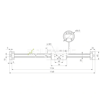 Линейка цифровая с выносным дисплеем PL5403-1000 фото