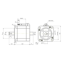 Двигатель шаговый биполярный 86CM45-SZ 7 342 руб. Двигатель шаговый биполярный 86CM45-SZ