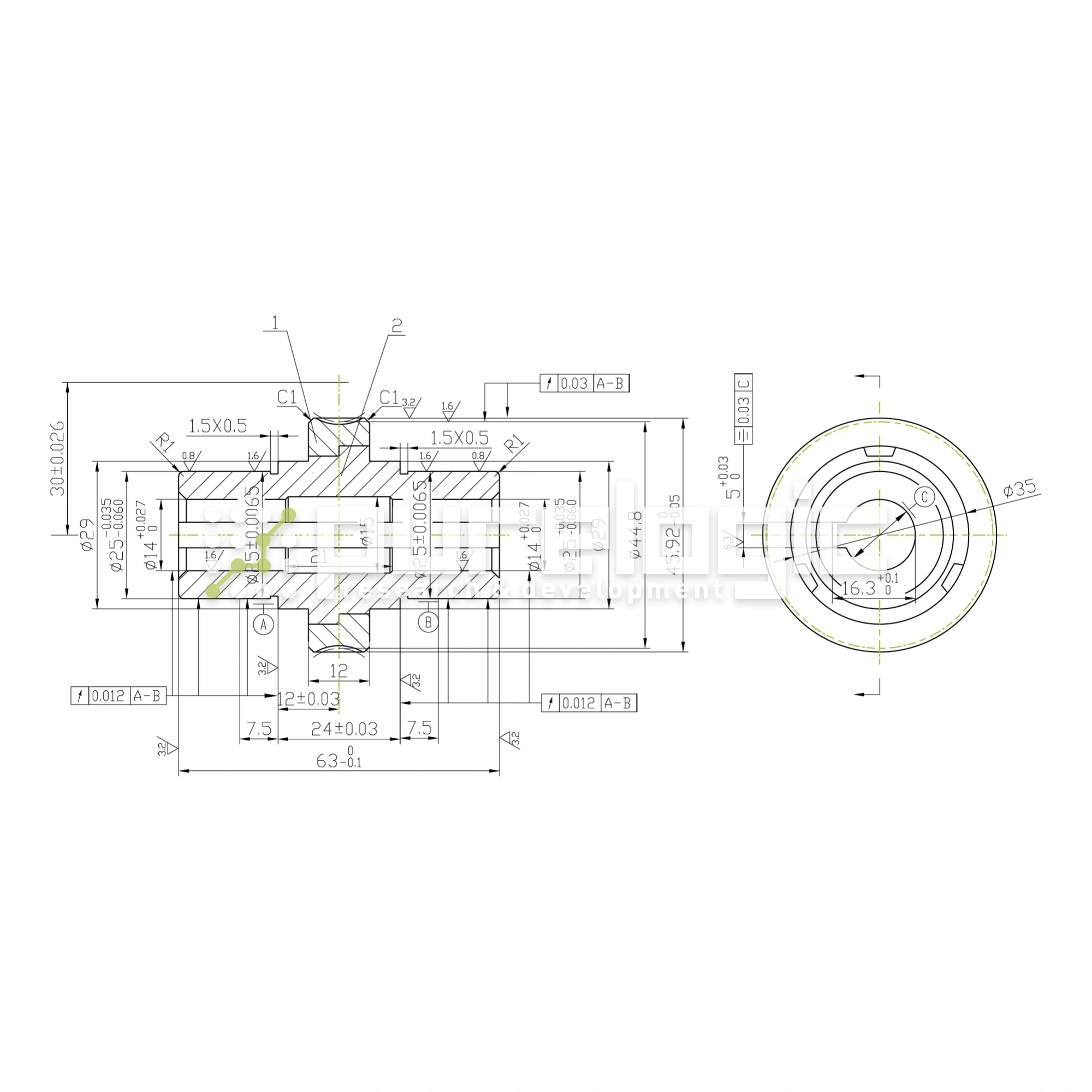 Червячное колесо W3080 4 320 Червячное колесо W3080 фото