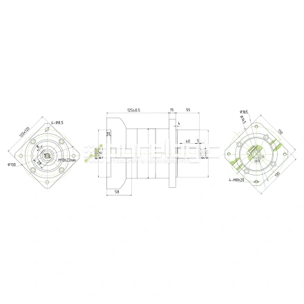 Редуктор планетарный 120PLF10K-22S-D25 фото