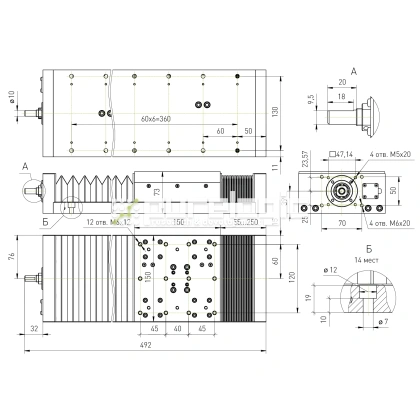 Модуль линейного перемещения PLLM-61L-05200 фото