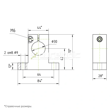 Держатель вала SH30 фото