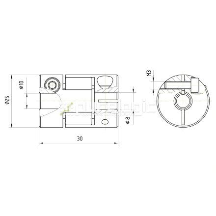 Муфта соединительная BF-25-8-10 фото
