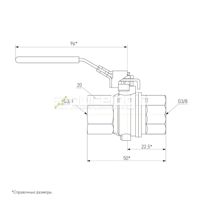 Кран шаровый S93C00 фото