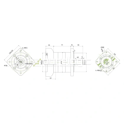 Редуктор планетарный 110PLF10K-19S-D25 фото
