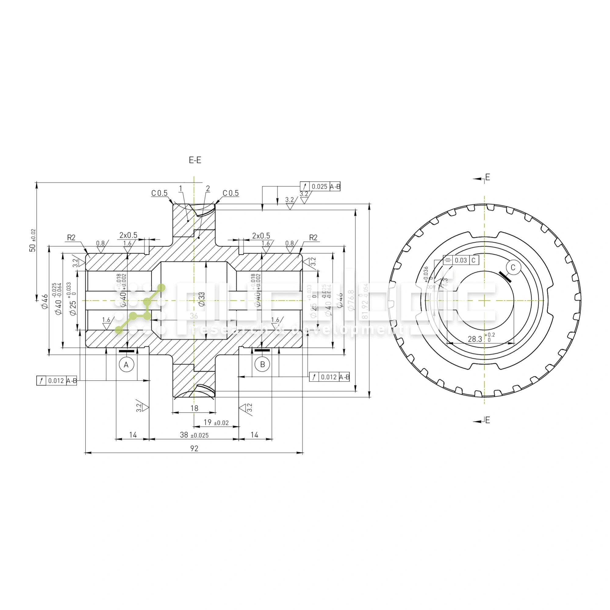 Червячное колесо W5030 5 993 Червячное колесо W5030 фото