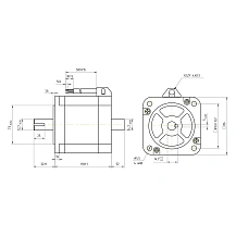 Двигатель шаговый биполярный 86CM85-SZ 8 530 руб. Двигатель шаговый биполярный 86CM85-SZ