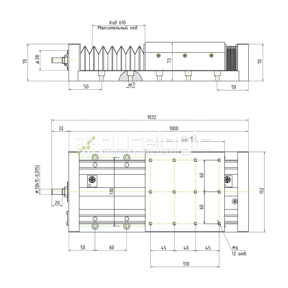 Модуль линейного перемещения PLLM-61H-05610 фото