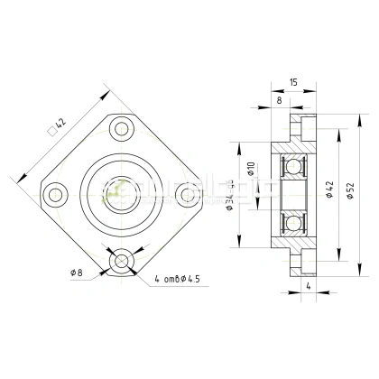 Опора ШВП BSS FF12-C7 фото