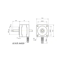 Двигатель шаговый FL35ST26-0284B 2 052 руб. Двигатель шаговый FL35ST26-0284B