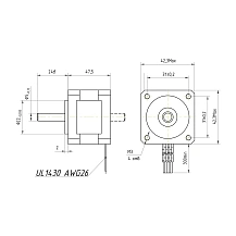 Двигатель шаговый FL42STH47-1684A 2 743 руб. Двигатель шаговый FL42STH47-1684A