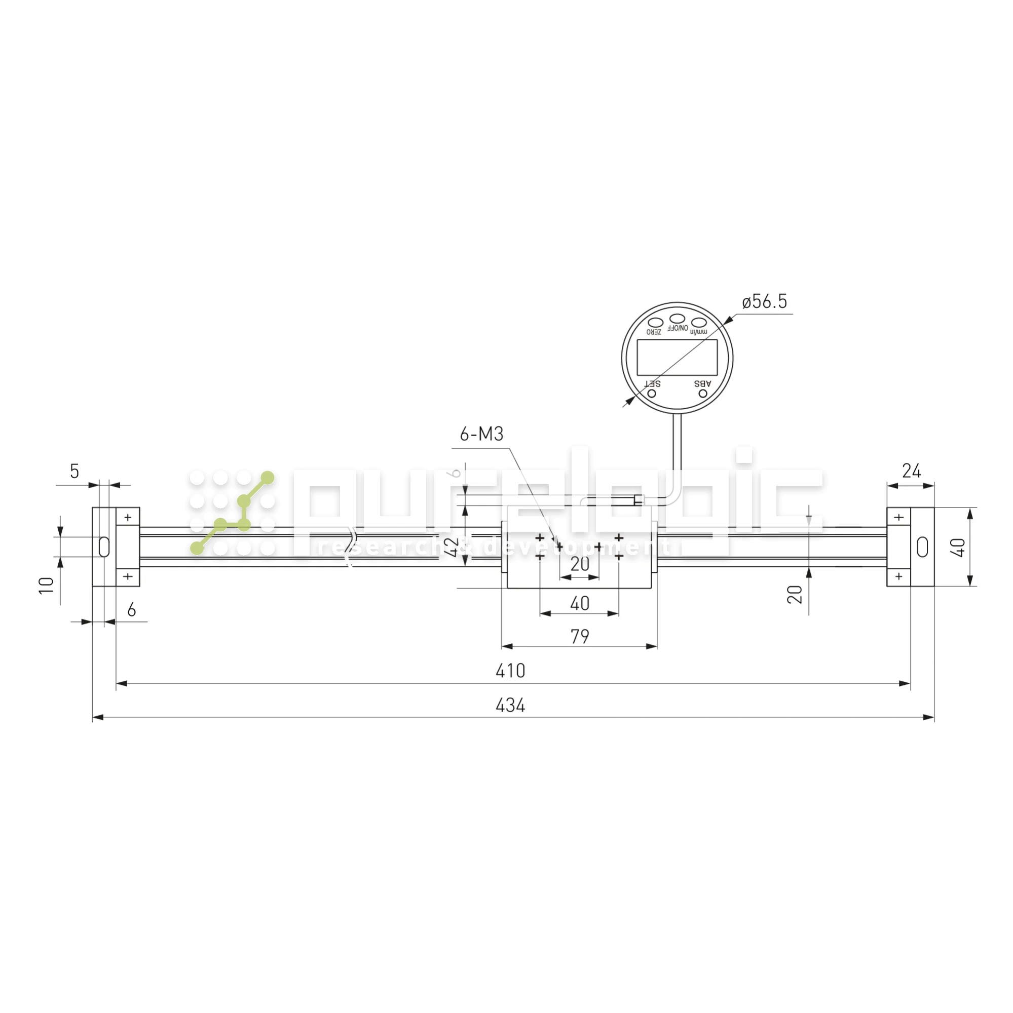 Линейка цифровая с выносным дисплеем PL5403-300 6 040 Линейка цифровая с выносным дисплеем PL5403-300 фото