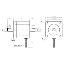 Двигатель шаговый биполярный 60CM22X-SZ 5 361 руб. Двигатель шаговый биполярный 60CM22X-SZ