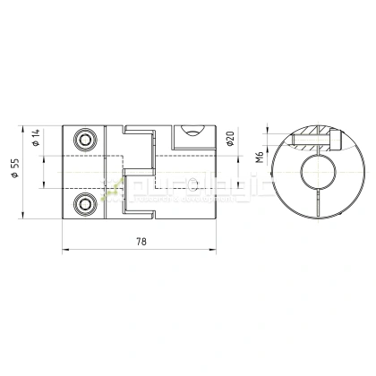 Муфта соединительная BF2-5578-14-20 фото