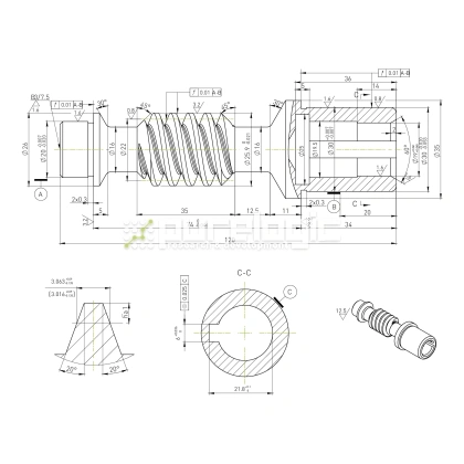 Червячный винт W5020-19 фото