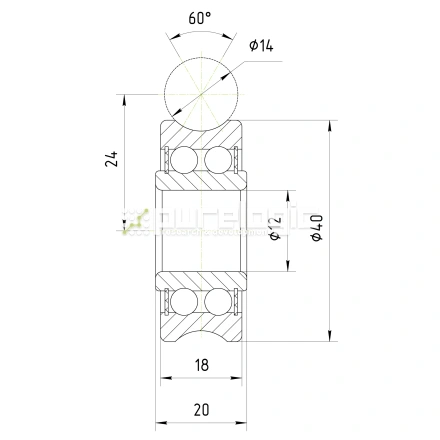 Опорный ролик LFR5201-14NPP фото