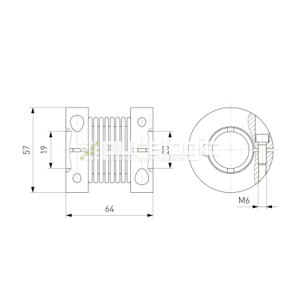 Муфта соединительная BB3-5760-19-20 фото