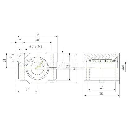 Модуль опорный регулируемый SCJ20 фото