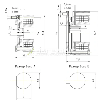Тормоз электрический WSDZ1-1-24 6 122 Тормоз электрический WSDZ1-1-24 фото