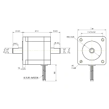 Двигатель шаговый биполярный D57CM31-SZ 6 157 руб. Двигатель шаговый биполярный D57CM31-SZ