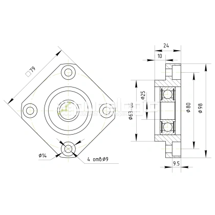 Опора ШВП BSS FF25-C7 фото