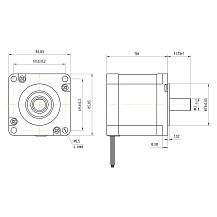 Двигатель шаговый FL86STH156-4208B 14 132 руб. Двигатель шаговый FL86STH156-4208B