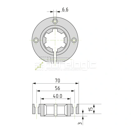 Опора шлицевого вала SH-26x32 фото