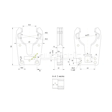 Держатель оправок ZY-TCH-ISO30 фото