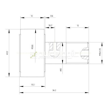 Ролик на игольчатом подшипнике KR22 фото