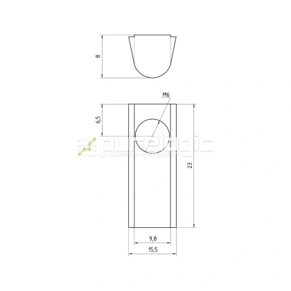 Гайка Т-образная 45TH6 фото