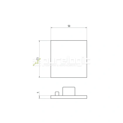 Пластиковая торцевая заглушка 5050EG фото