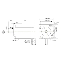 Двигатель шаговый биполярный 60CM22X 3 700 руб. Двигатель шаговый биполярный 60CM22X