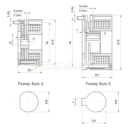 Тормоз электрический WSDZ1-3-24 7 378 Тормоз электрический WSDZ1-3-24 фото