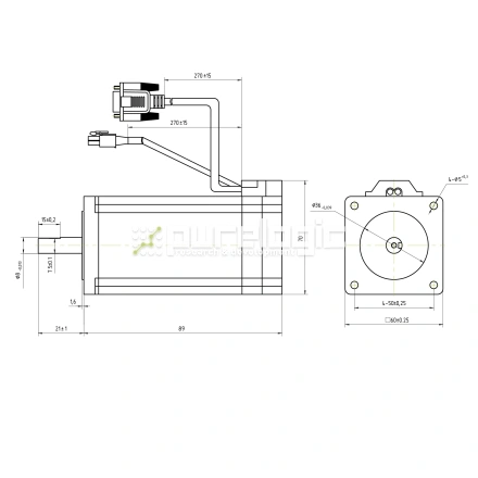 Двигатель шаговый с энкодером CS-M22422 фото