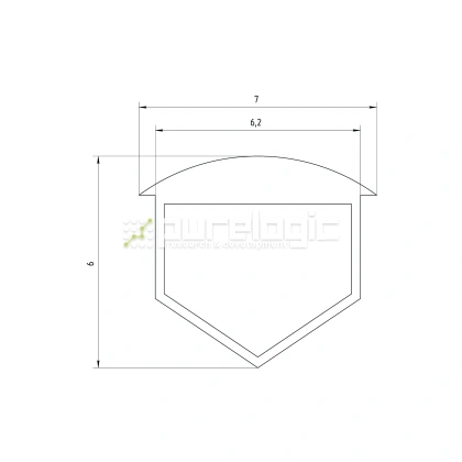 Заглушка пазовая RC6 фото