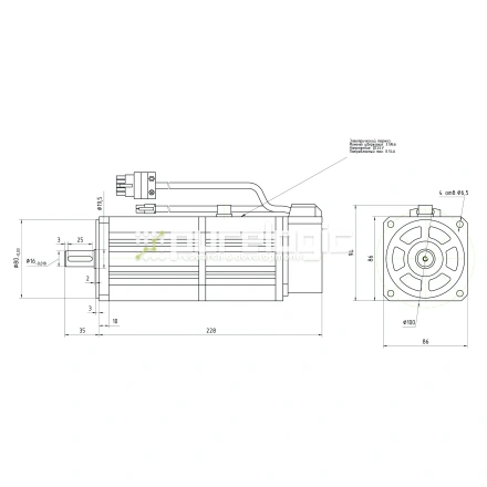 Серводвигатель 90STB-M03520 фото